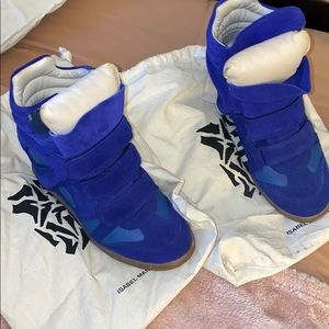 Indigo Isabel Marant wedge sneaker